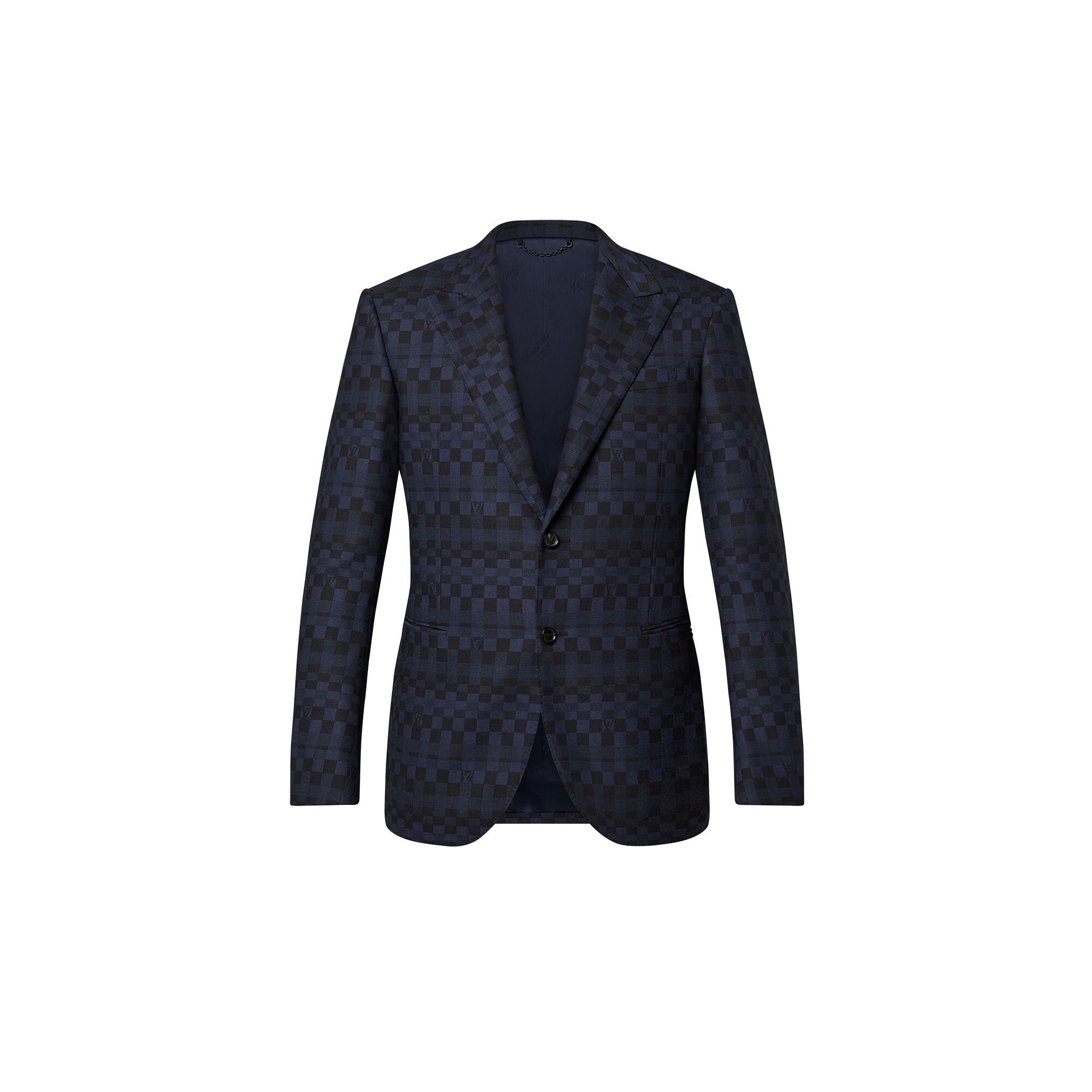 LOUIS VUITTON PONT NEUF スーツ ジャカード 極細LV Single-Breasted Pont Neuf Jacket - Luxury Discontinued Product